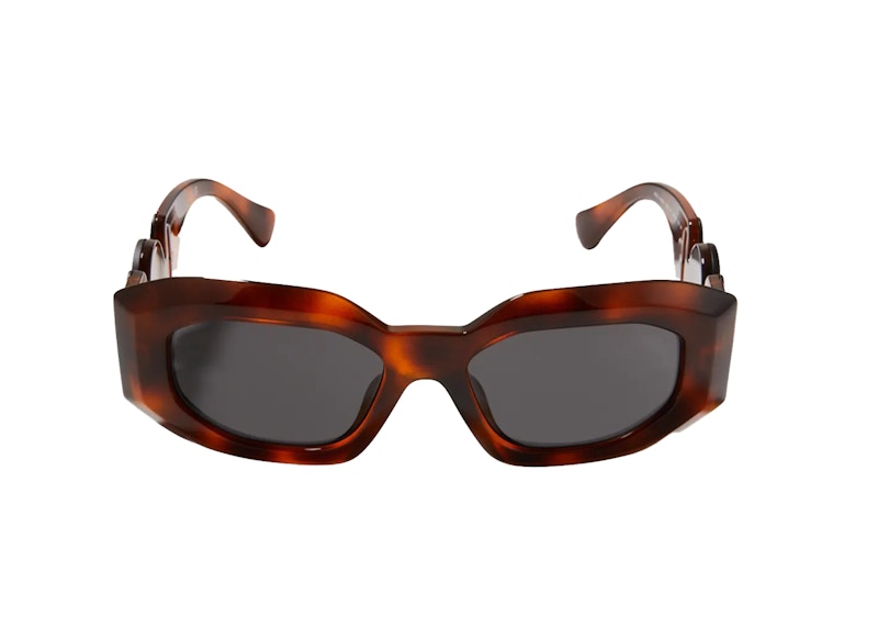 Versace Medusa Oval Sunglasses Black/Tortoise (4424-U)