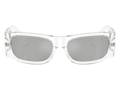 Versace Rectangle Sunglasses Mirror SilverSilverSilverTransparent Transparent (VE4482 148/8V)