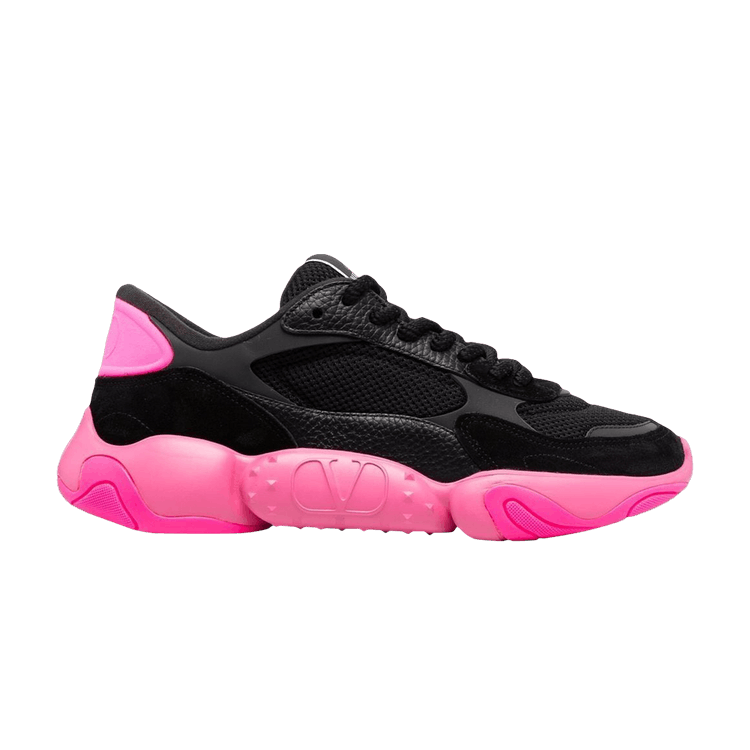 Valentino Bubbleback Sneaker Black Pink