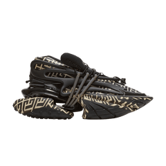 Balmain Unicorn Low Ivory Black Monogram