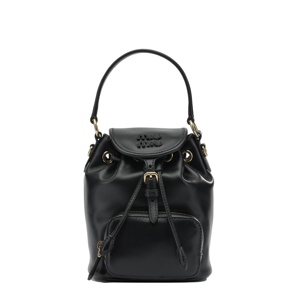 Miu Miu Calfskin Mini Backpack - Black