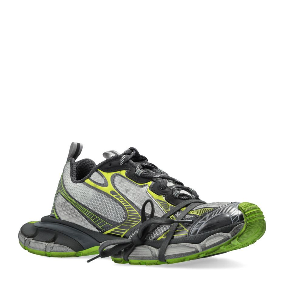 3XL Trainers in White Grey Green Yellow