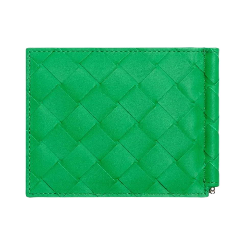 Bottega Veneta Bill Clip Wallet Parquet