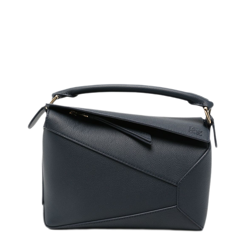 Loewe Puzzle Edge Small Calfskin Handbag - Black