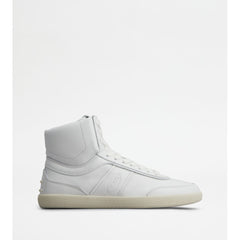 Tod's Tods Tabs Sneakers High - Top In Leather White Womens