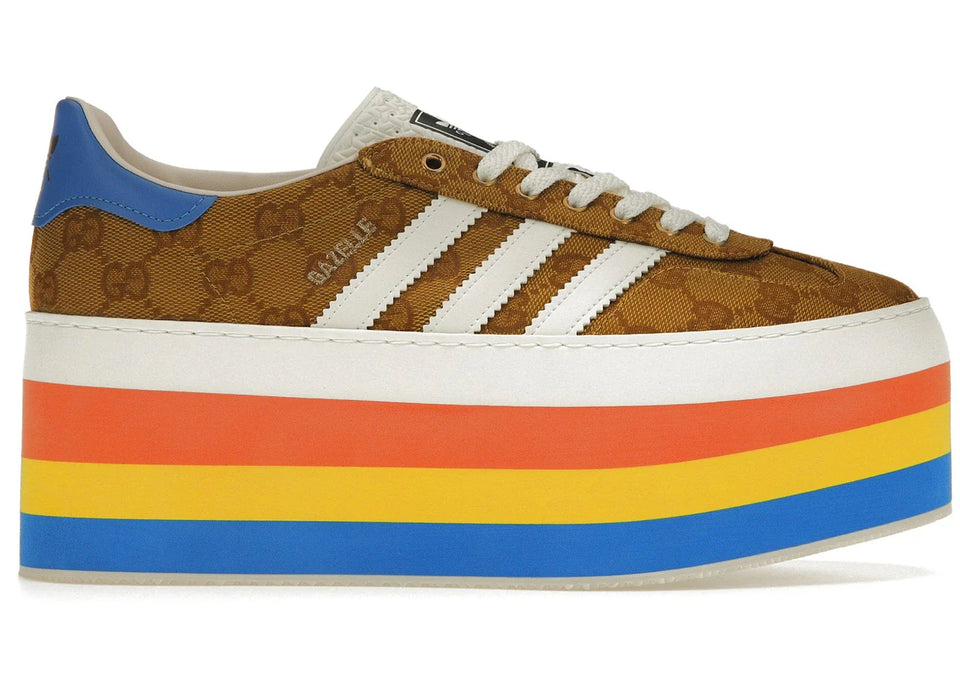Adidas X Gucci Gazelle Original Gg Multicolor Platform Womens