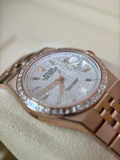 Rolex | Land-Dweller | 127285TBR | Rose gold | 36 mm | Rose gold | White | Automatic