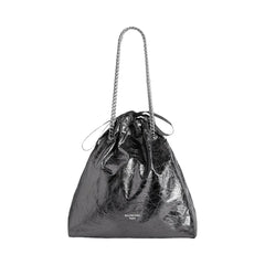Balenciaga Crush Medium Metallized Tote