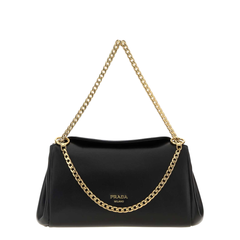 Prada Tumulte Small Nappa Leather Shoulder Bag - Black