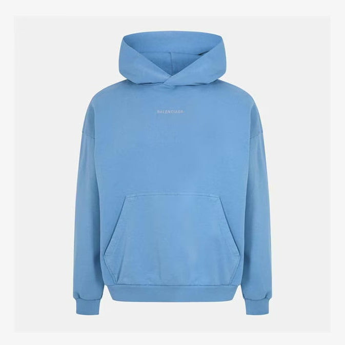 Balenciaga Men's Medium Hoodie Blue