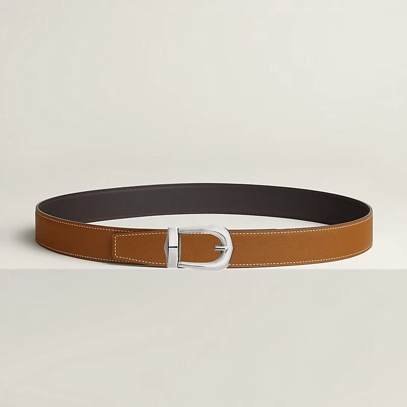 Bride d'Apparat belt buckle & Reversible leather strap 32 mm
