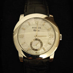 Rolex | Cellini | 5240 | Platinum | 35 mm | Platinum | Mother of pearl | Manual winding