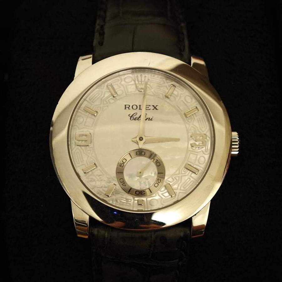 Rolex | Cellini | 5240 | Platinum | 35 mm | Platinum | Mother of pearl | Manual winding