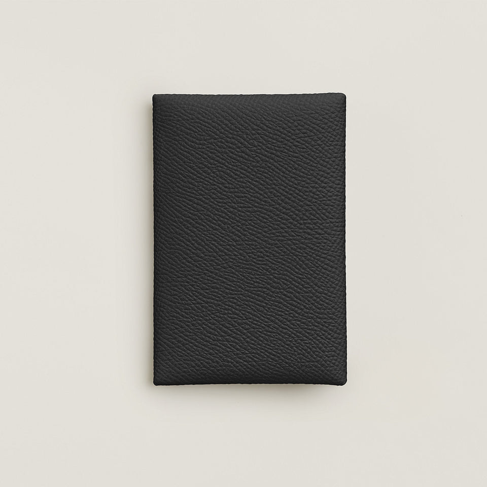 Hermes Calvi Card Holder Toupe