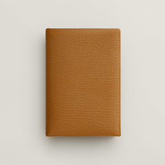 Hermes Calvi Duo Compact Card Holder Jaune Citron
