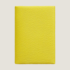 Hermes Calvi Duo Compact Card Holder Jaune Citron