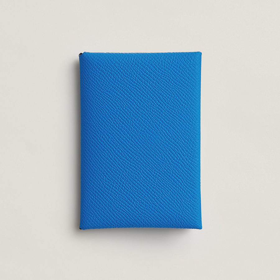 Hermes Calvi Duo Compact Verso Card Holder Menthe