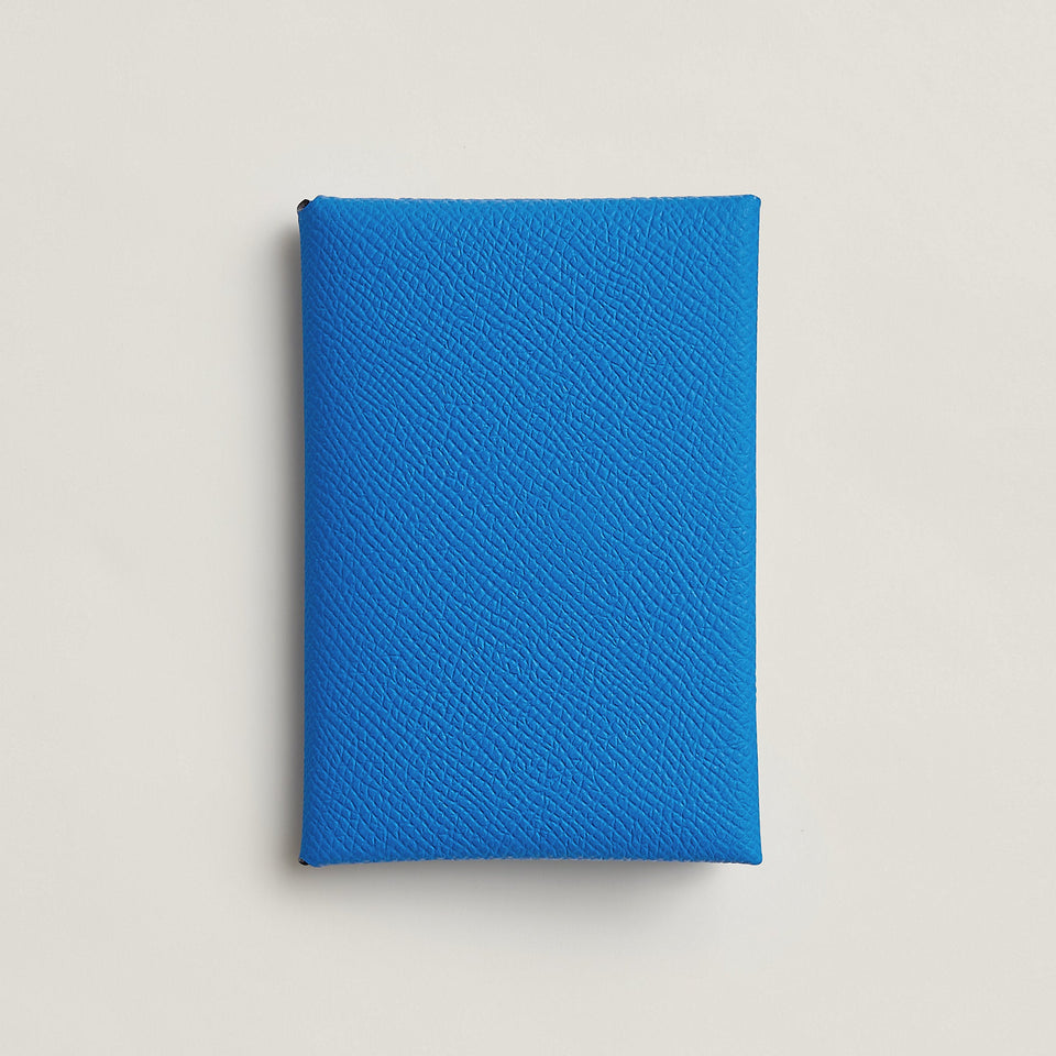 Hermes Calvi Duo Compact Verso Card Holder Menthe