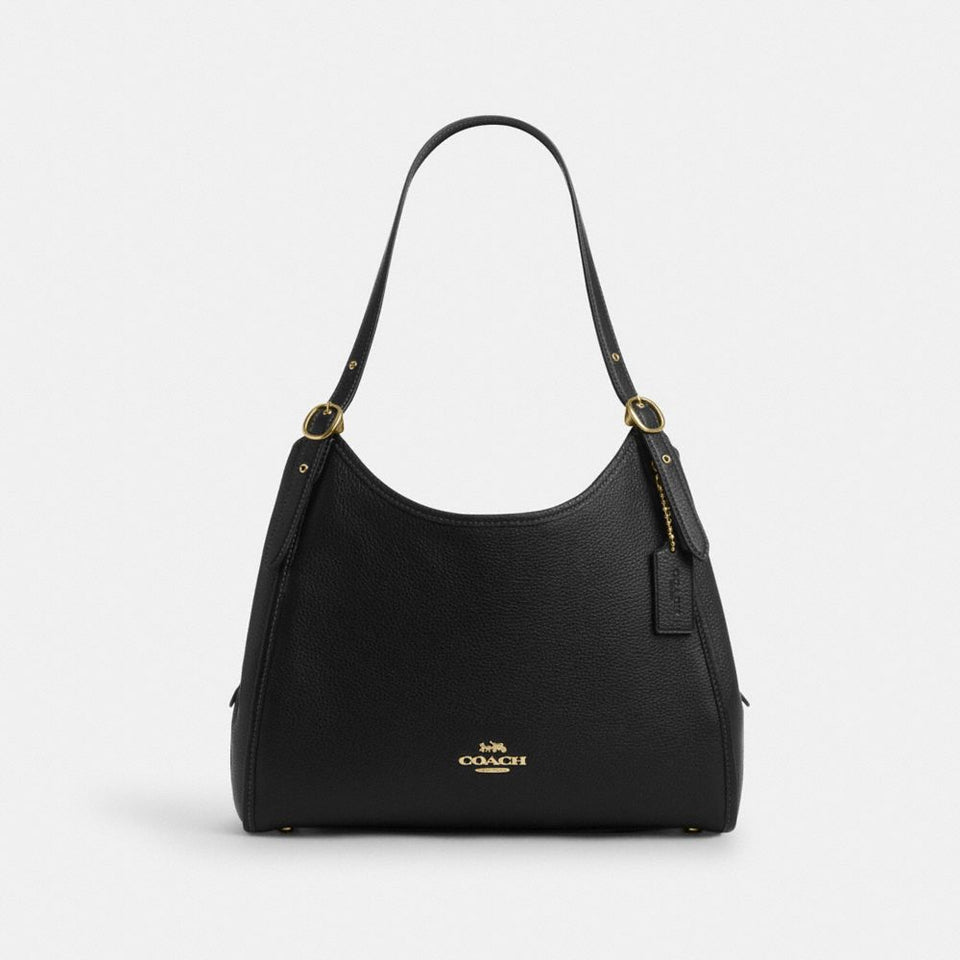 Coach Erin Shoulder Bag Gold Black
