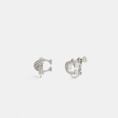 Sculpted C Clip-On Earrings