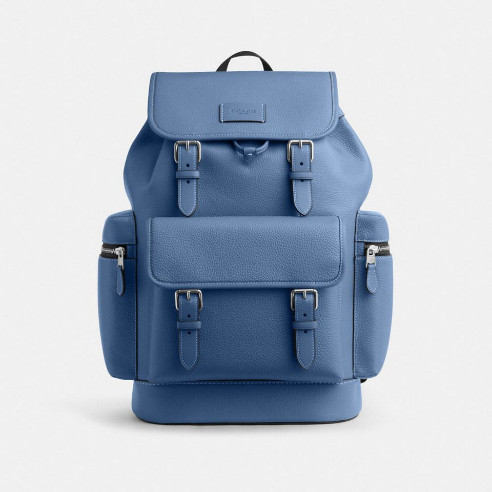 Coach Sprint Backpack Silver Light Denim
