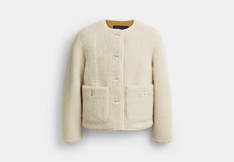 Shearling Cardigan Jacket