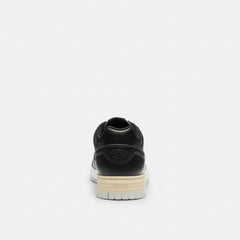 Men's Coach Soho Sneaker With Signature Canvas Charcoal Black