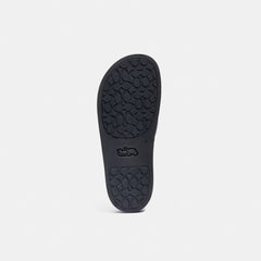 Women's Coach Udele Sport Slide In Signature Canvas Charcoal Black