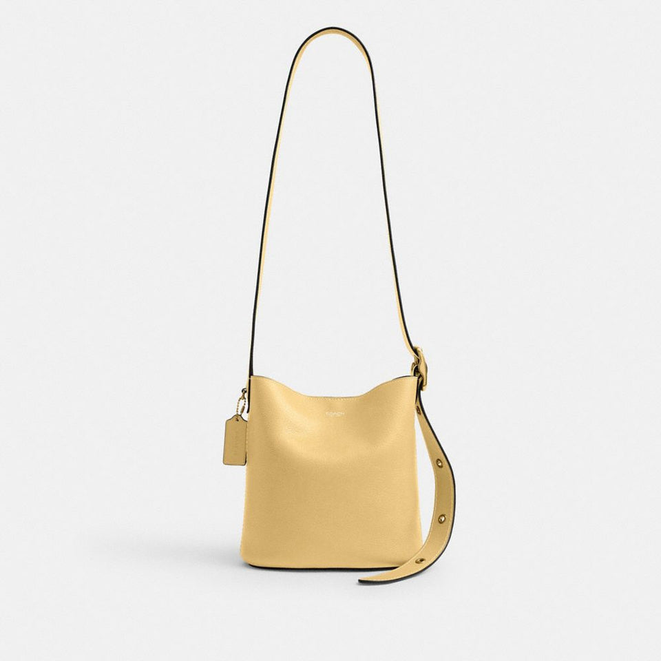 Coach Bleecker Bucket Bag 21 Brass Vanilla