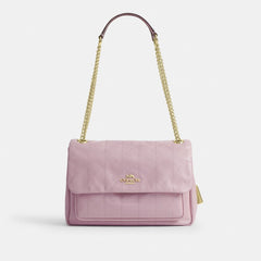 Coach Elodie Crossbody Bag With Quilting Gold Carnation
