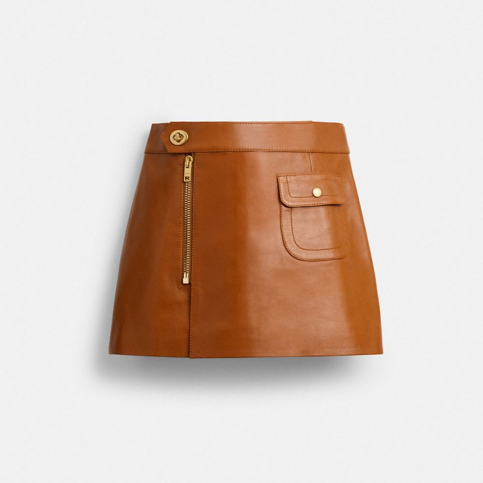 Mini Leather Heritage Skirt