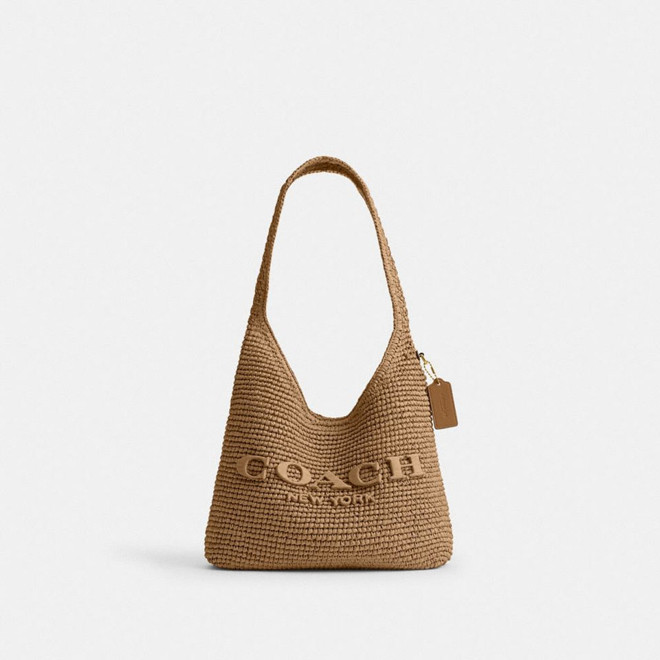 Coach Brooklyn Shoulder Bag 28 Brass Natural