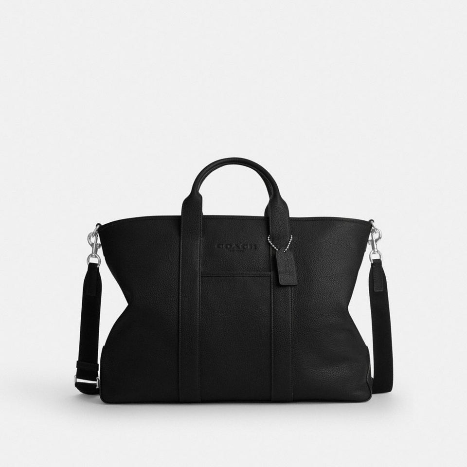 Coach Grayson Tote Bag Silver Black