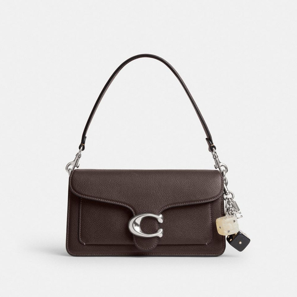 Coach Dice Bag Charm Light Antique Gold Silver Black Multi