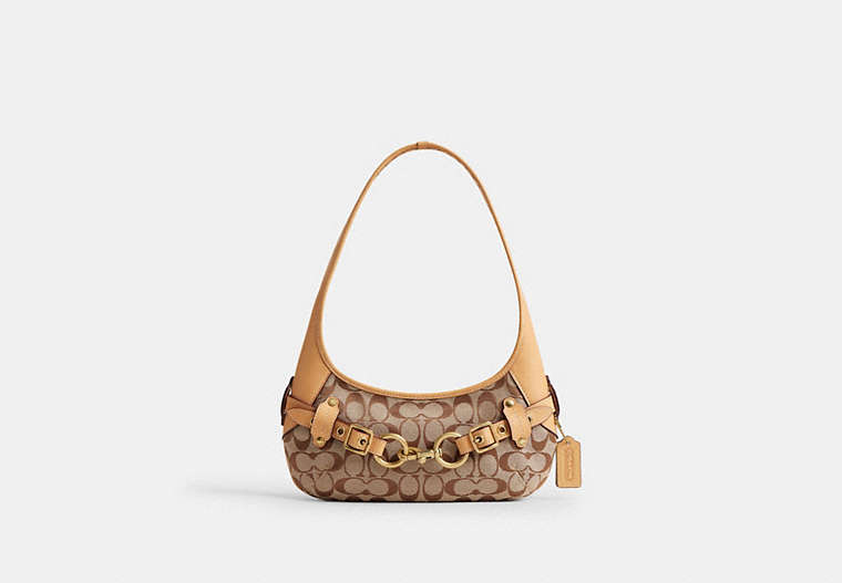 Coach Belted Ergo Shoulder Bag 26 In Signature Jacquard