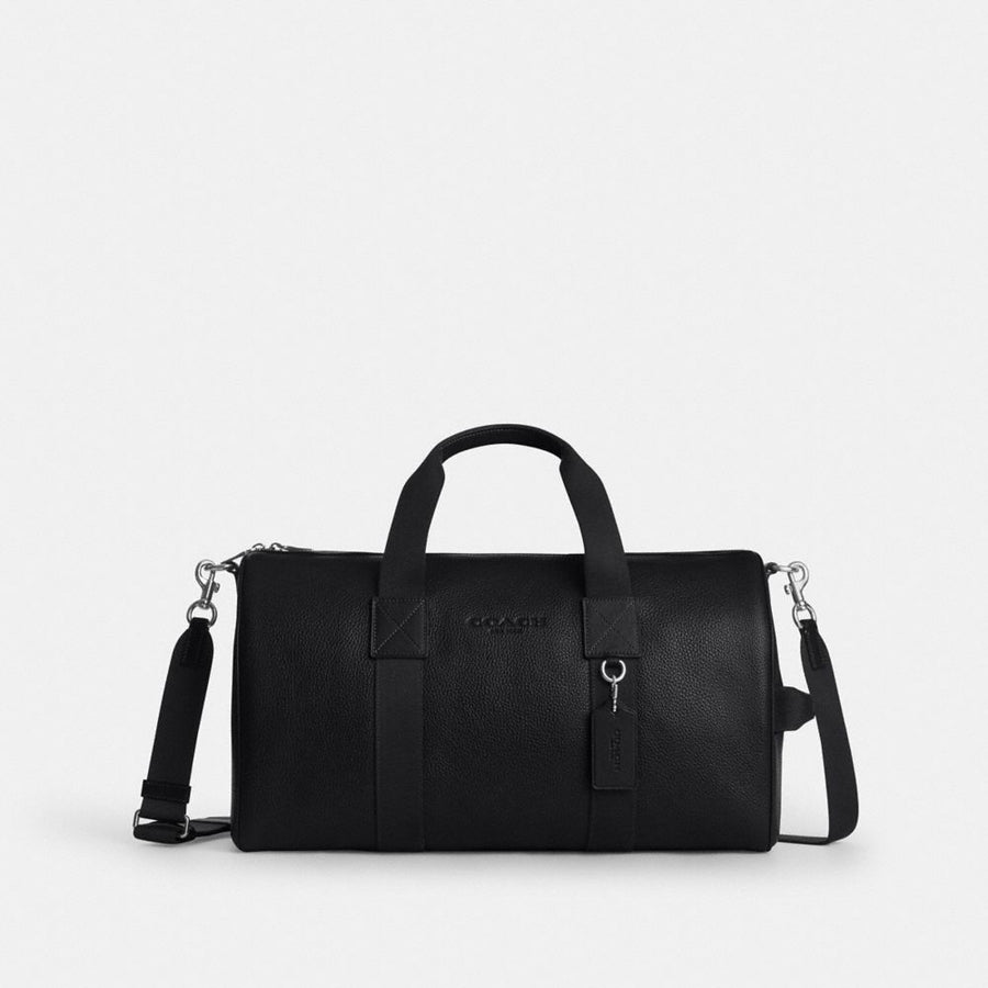 Coach Explorer Duffle Bag 45 Silver Black
