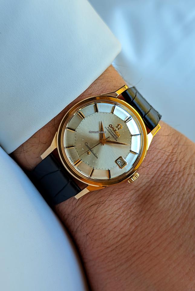 Omega Constellation De Luxe Pie Pan Rose Gold 18kt 0.750 RARE