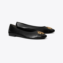 Tory Burch Charlie Ballet PERFECT BLACK / GOLD