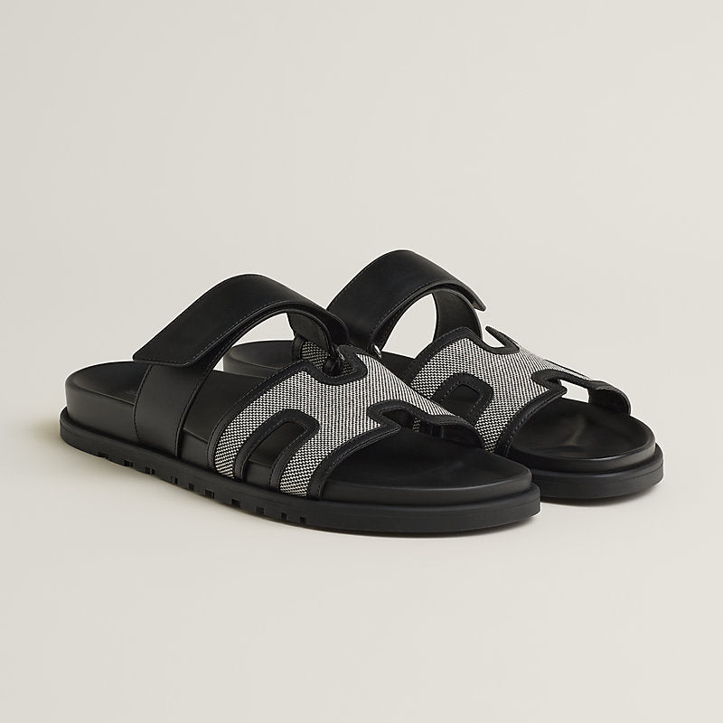 Hermes Chypre sandal (prunoir / noir)