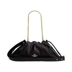 Coach Faye Large Shoulder Bag With Quilting in Gold Black