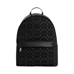 Coach Taylor Backpack In Signature Denim in Silver Black