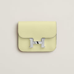 Hermes Constance Slim Wallet Bleu Saphir
