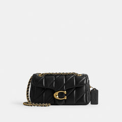 Coach Tabby Shoulder Bag 20 With Pillow Quilting Brass Black