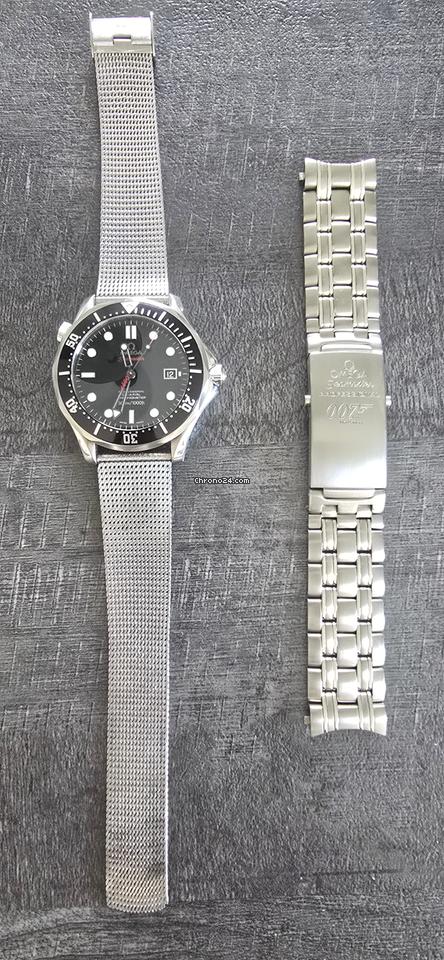 Omega Seamaster Diver 300 M007 James Révision Déc 2024 + bracelet mailles milanaises Omega