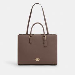 Coach Maggie Tote Bag Gold Dark Stone