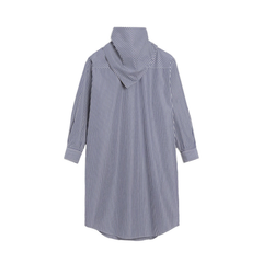 Blue Cotton Bandana Midi Dress