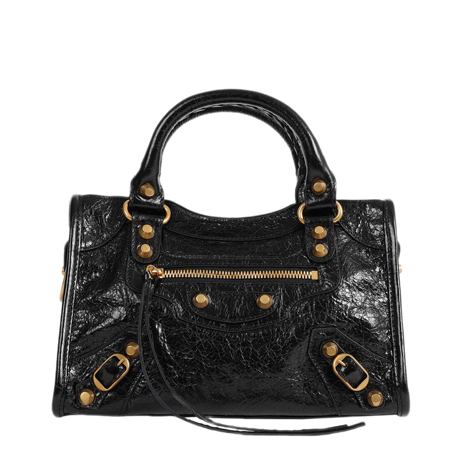 Balenciaga Le City Mini Lambskin Bag - Black