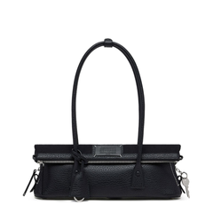 Maison Margiela 5AC Shoulder East West Calf Leather Shoulder Bag - Black