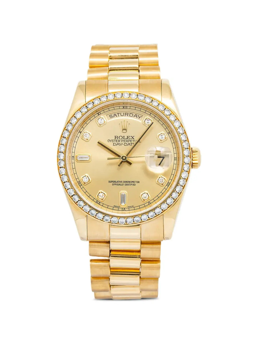 Diamond 36mm Day-Date watch