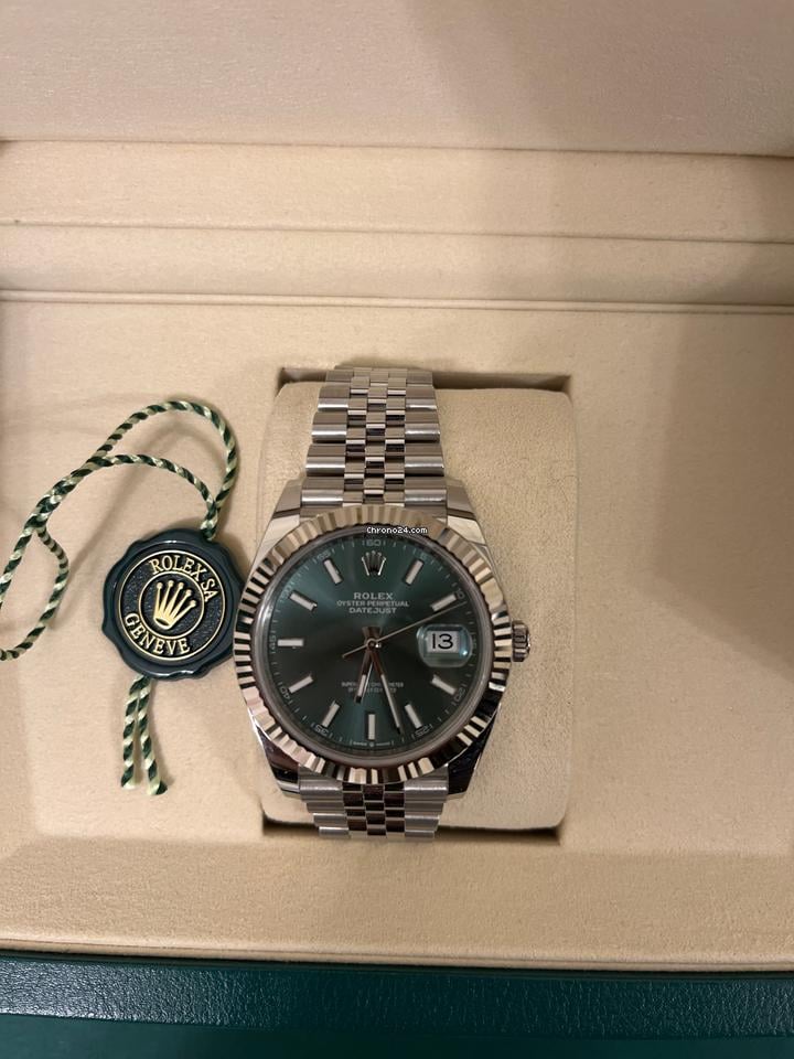 Rolex Datejust 41126334 Rolex Datejust 41 Mint Green Full set 2025
